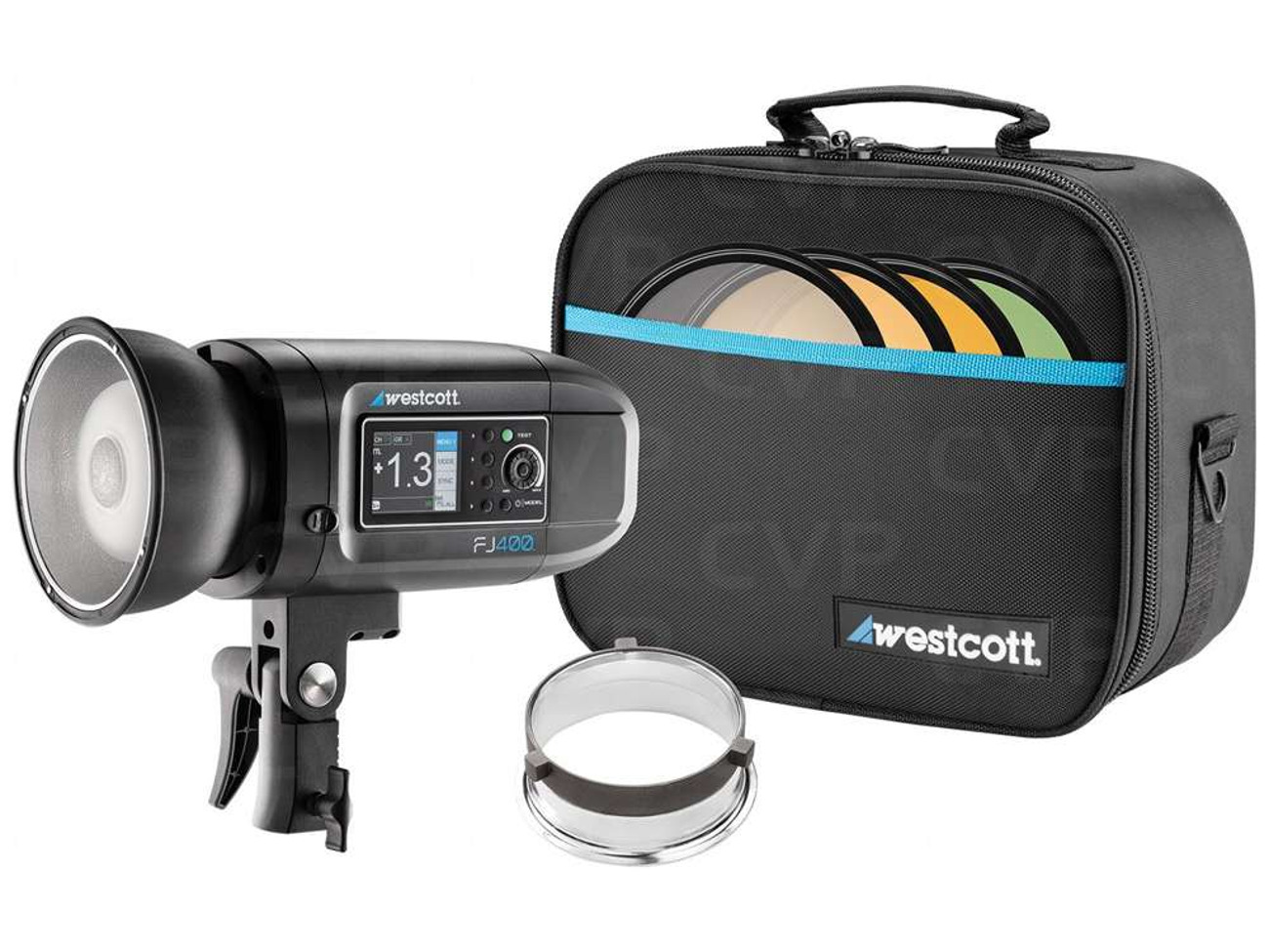 Westcott fj400 400w strobe studio flash+battery+trigger