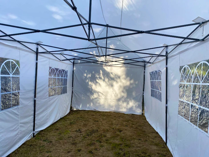 High quality white 3m x 6m pop up gazebo