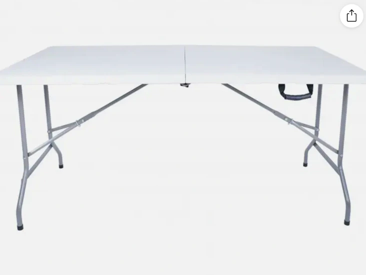 1 x white 5ft heavy duty folding trestle table - 5ft - new