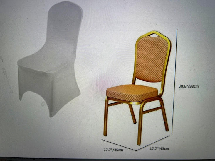 White chair covers events