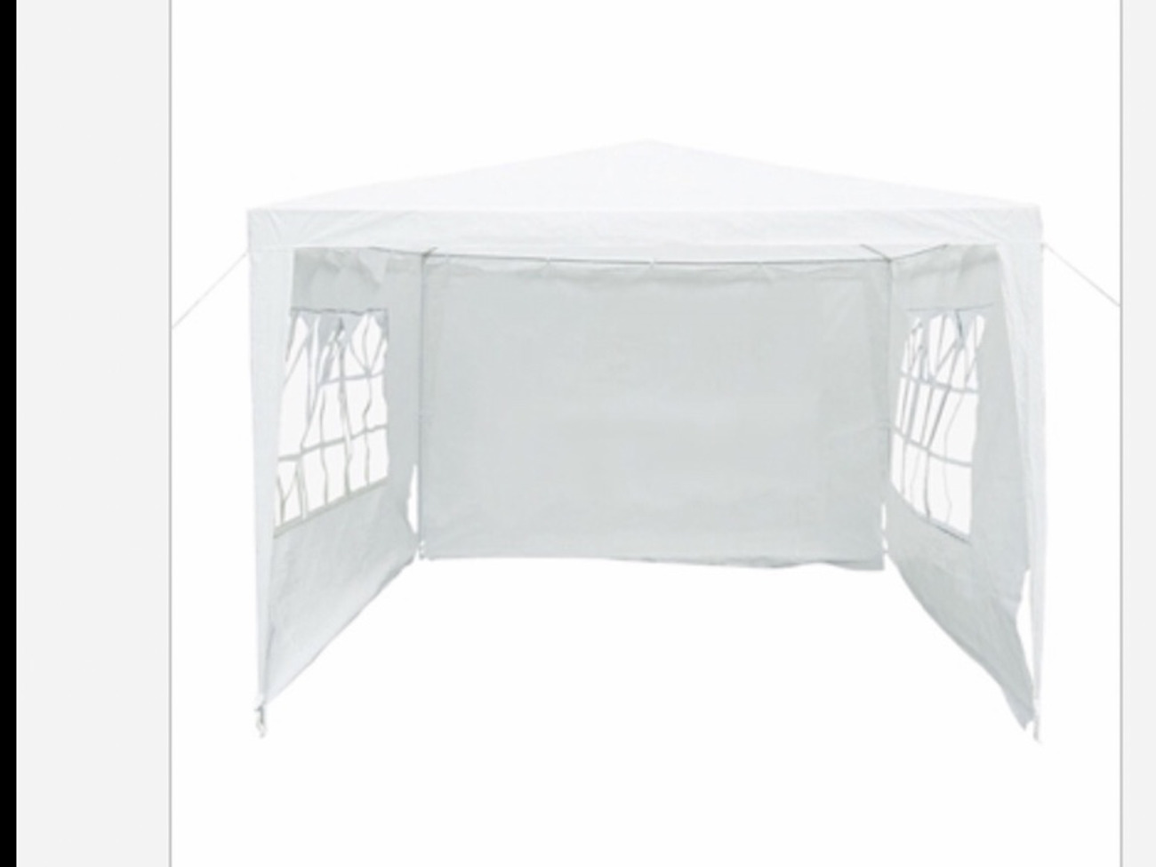 White gazebo 3x3m