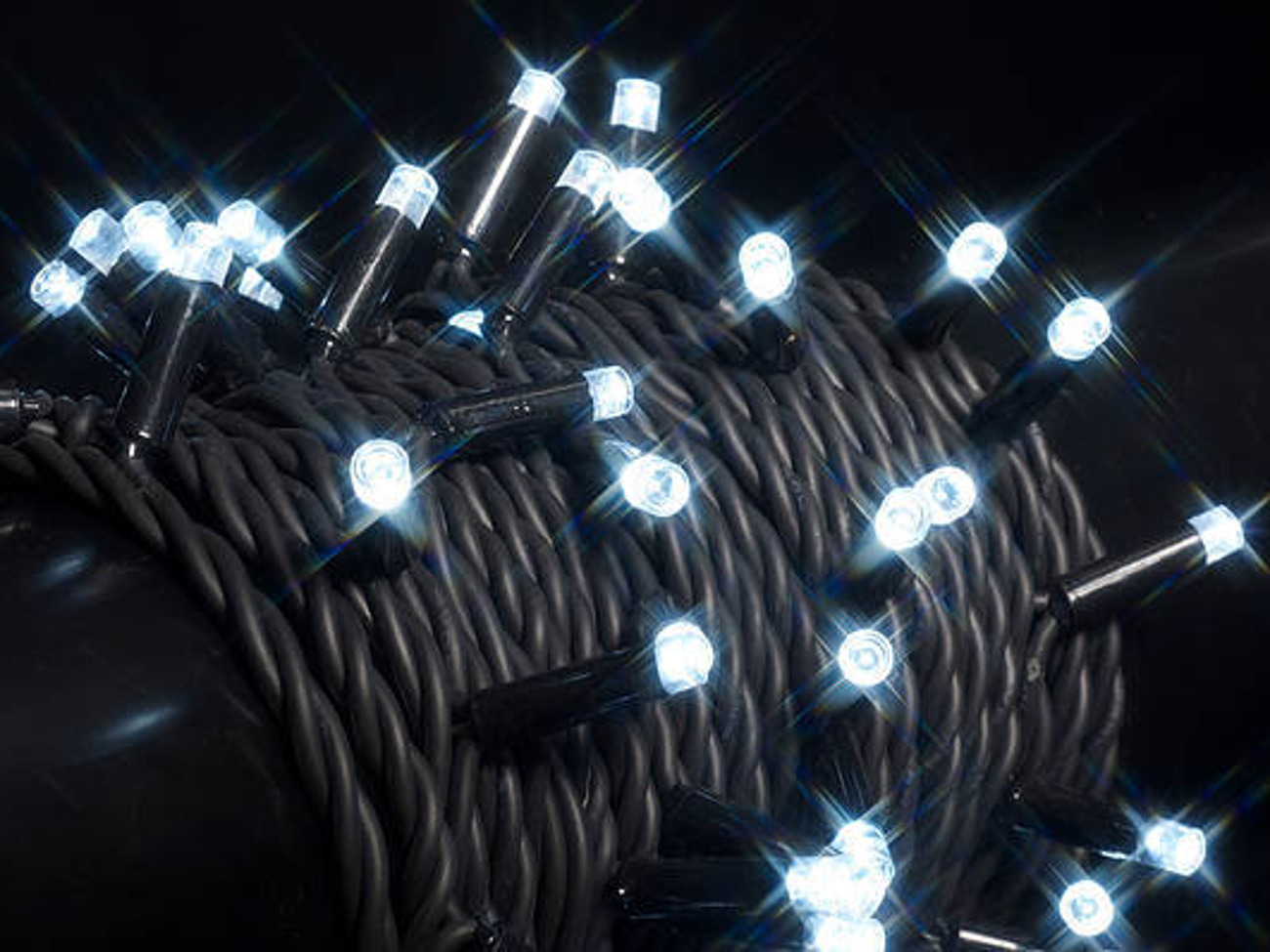 White led extendable outdoor lights - 5m