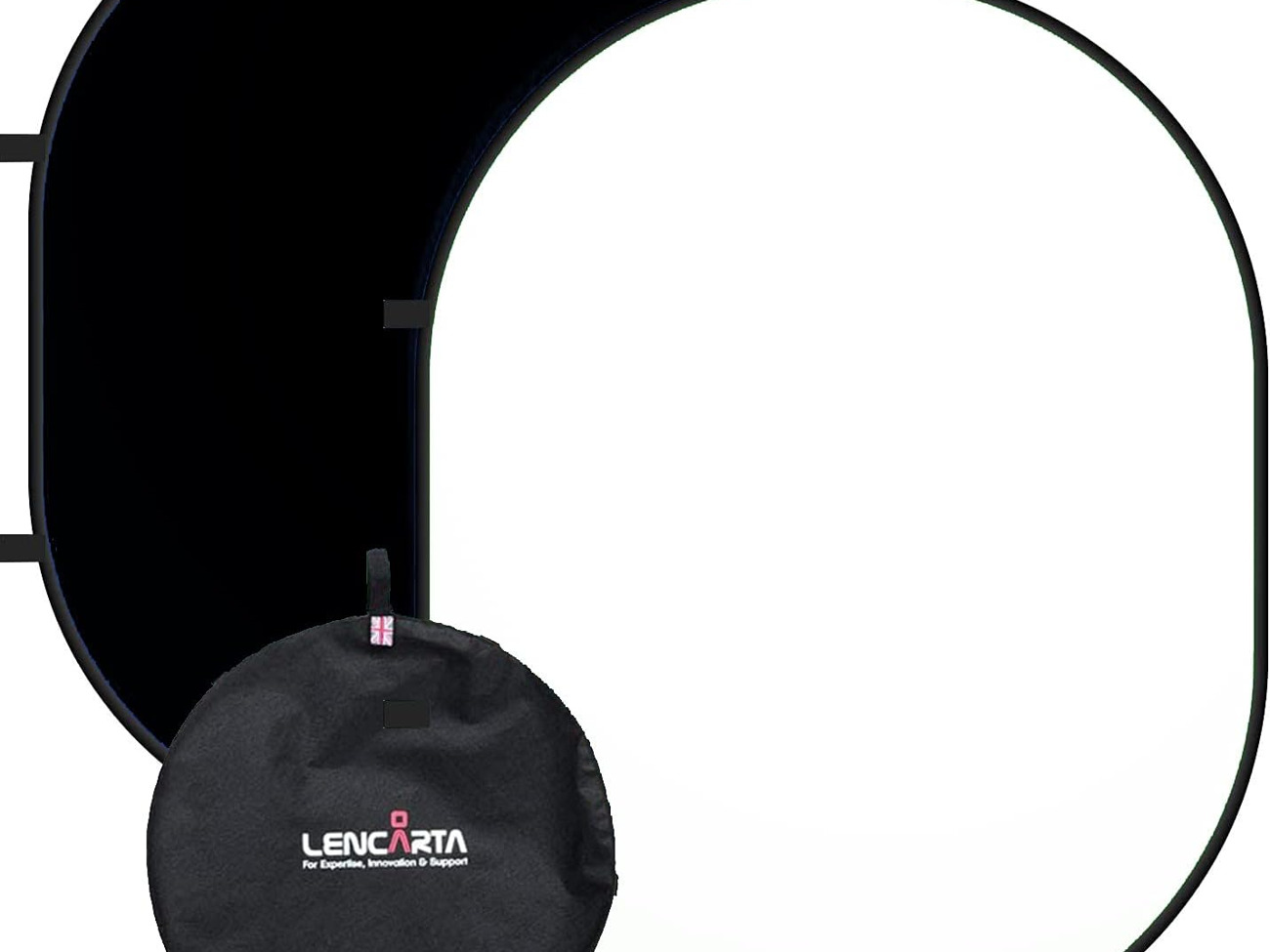 White/black portable studio background