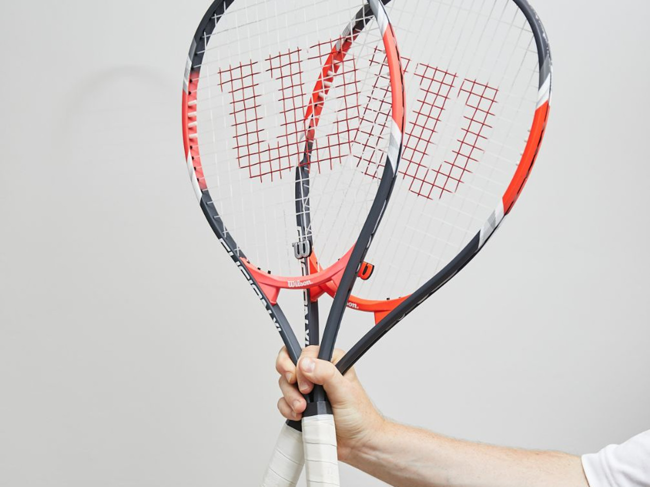 Wilson tennis racket x 2 + tennis balls x 3