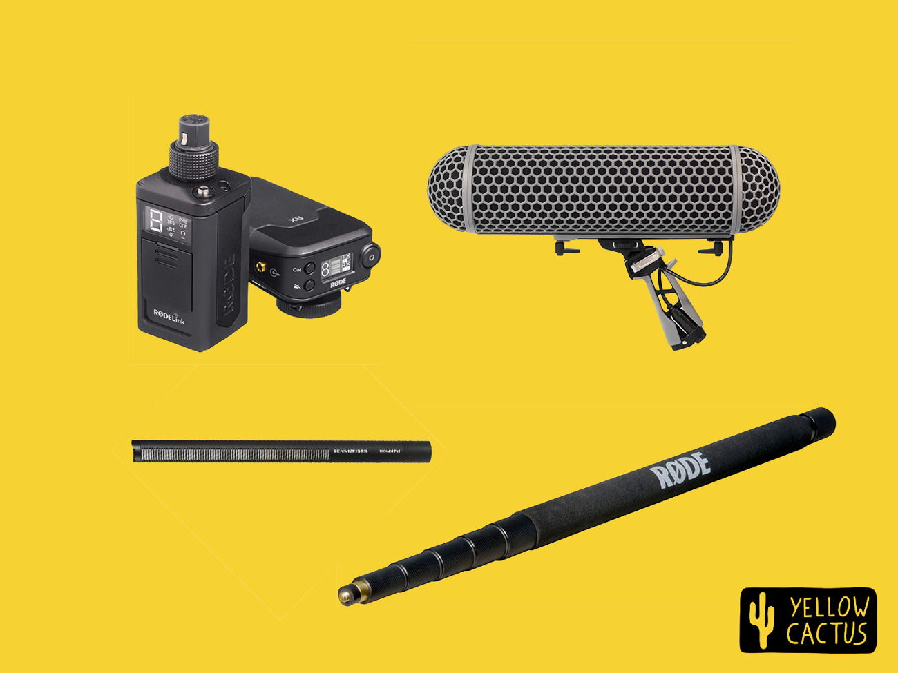 Wireless boom kit (rode) - (416,blimp 2, boom pole...)