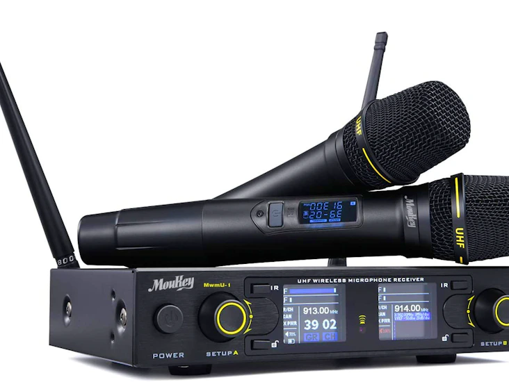 Wireless microphone & receiver (2 microphone set)