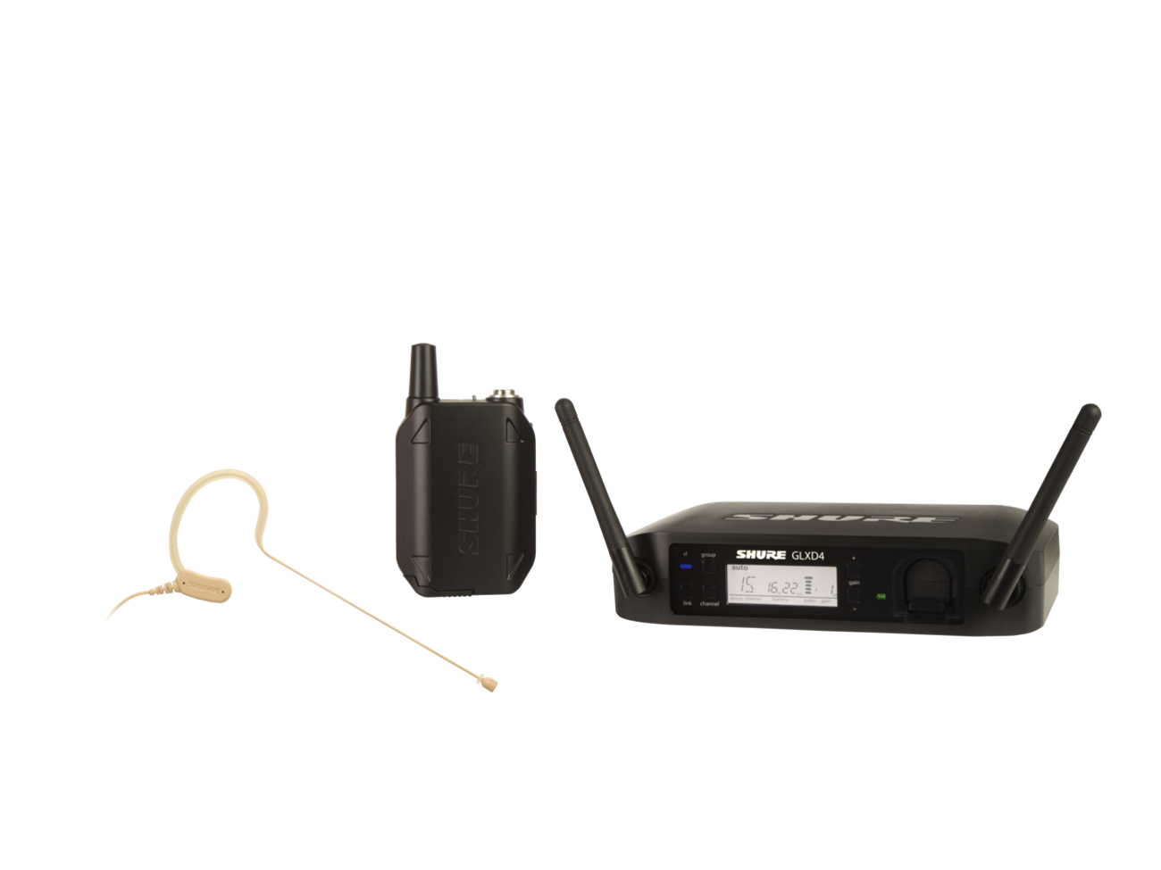 Wireless microphone shure glxd mx153 single digital headset
