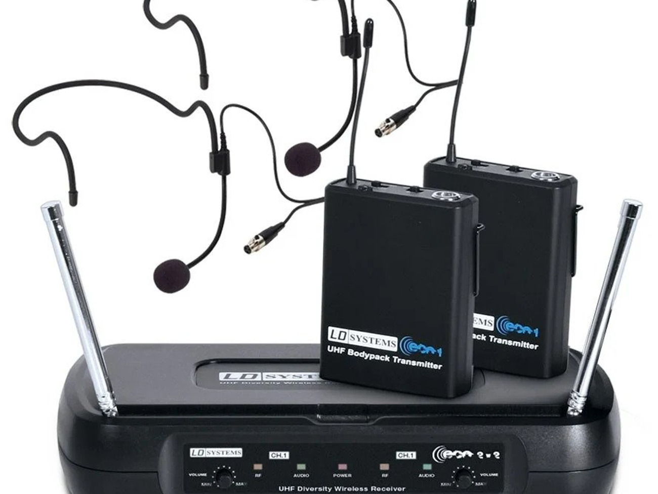 Wireless microphone system x 2 microphones