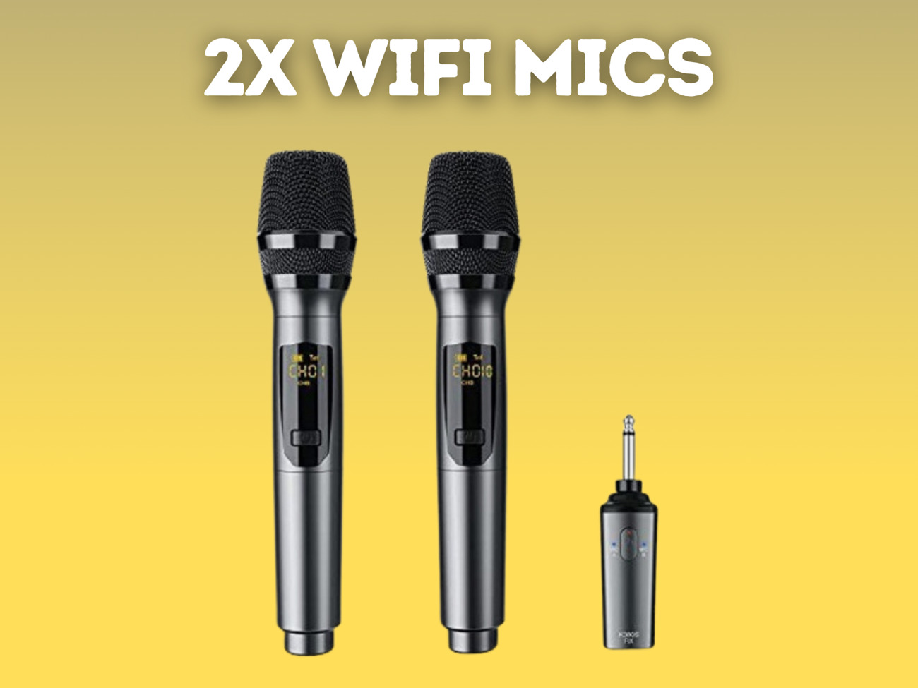 Wireless microphones - wifi mic 2x