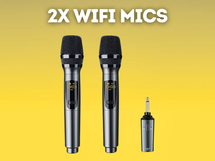 Wireless microphones - wifi mic 2x
