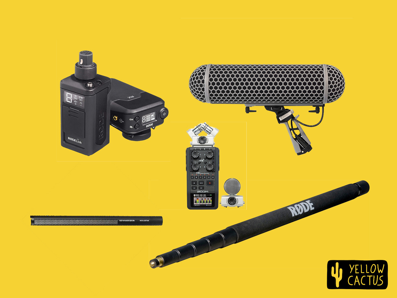Wireless sound recording kit (with zoom h6)