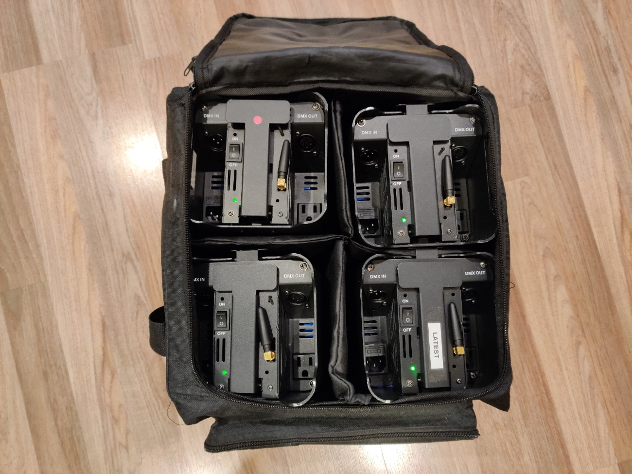 Wireless uplighters x4 (super bright 108watt each)