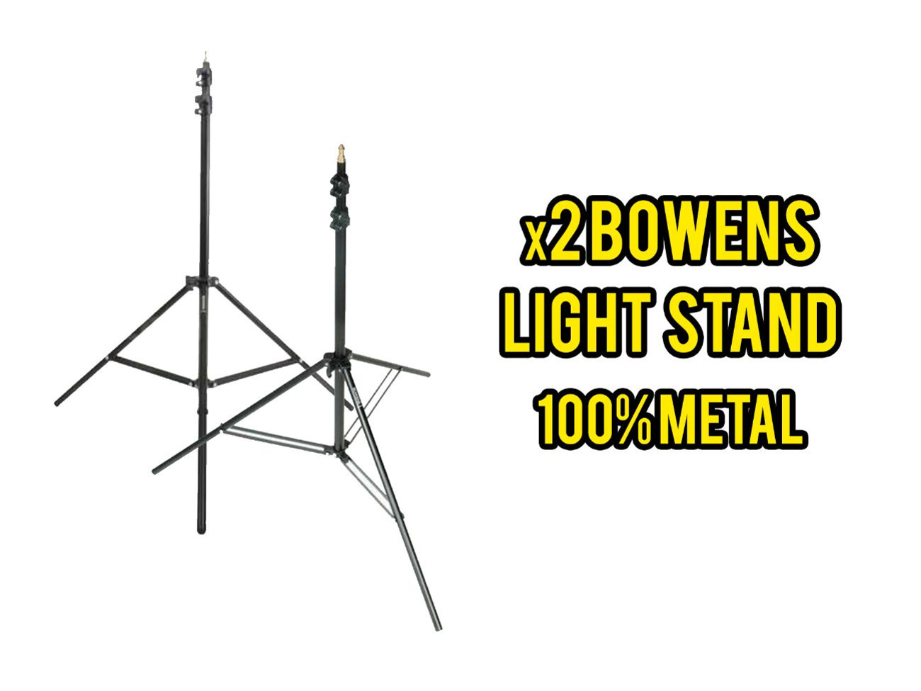 X2 bowens light stands