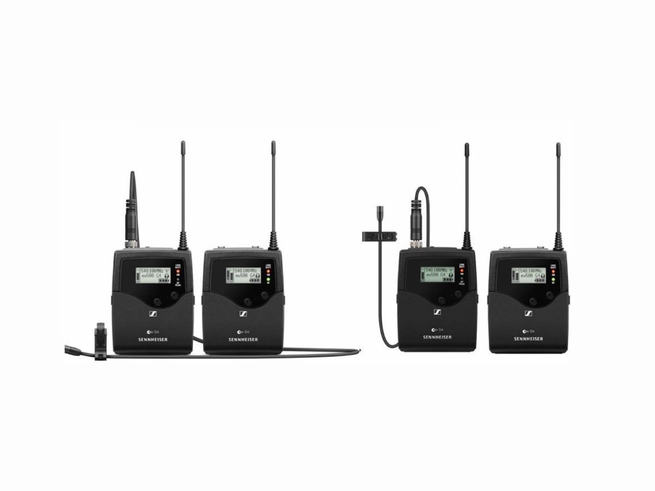 X2 sennheiser ew512p g4 lavalier mic lapel microphone wireless radio