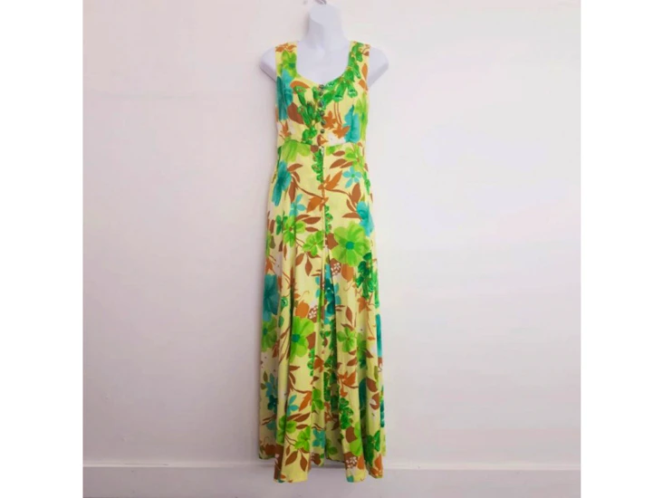 X295 1960's jumpsuit, floral palazzo
