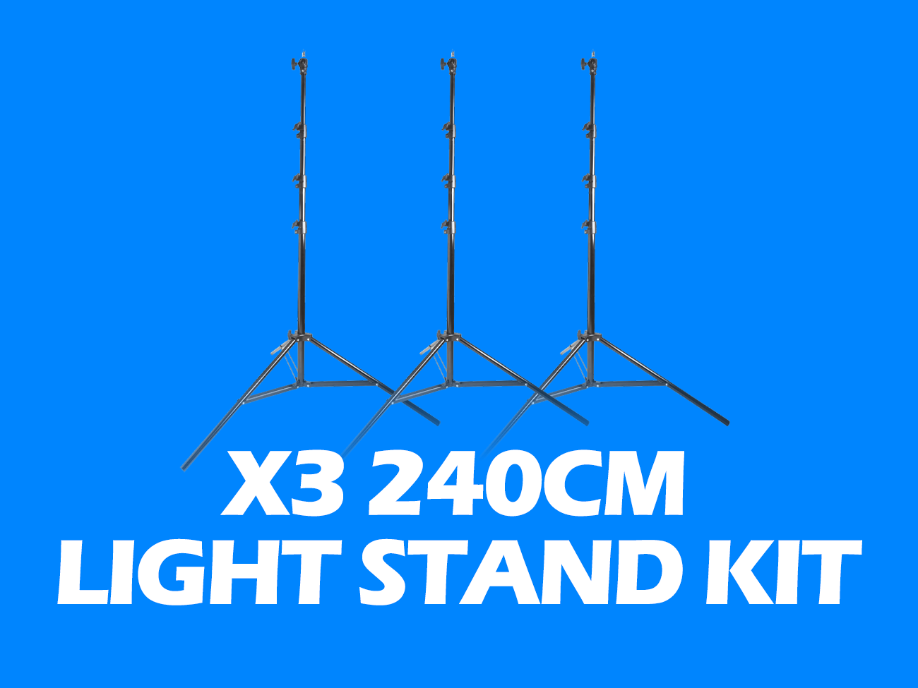 X3 240cm pixapro light stand kit