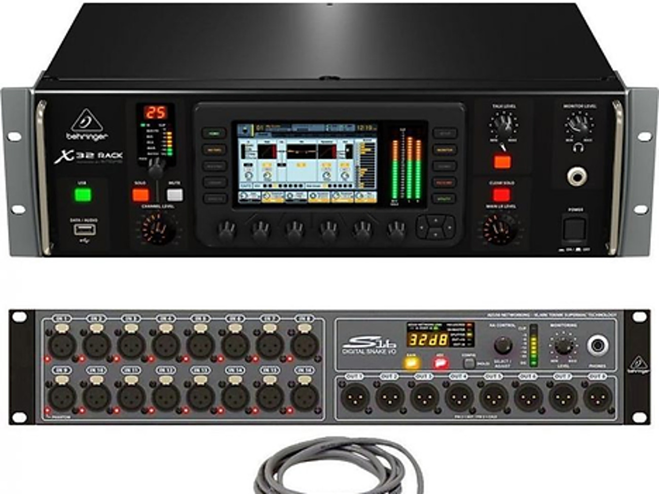 X32 rack with digital snake(s16)