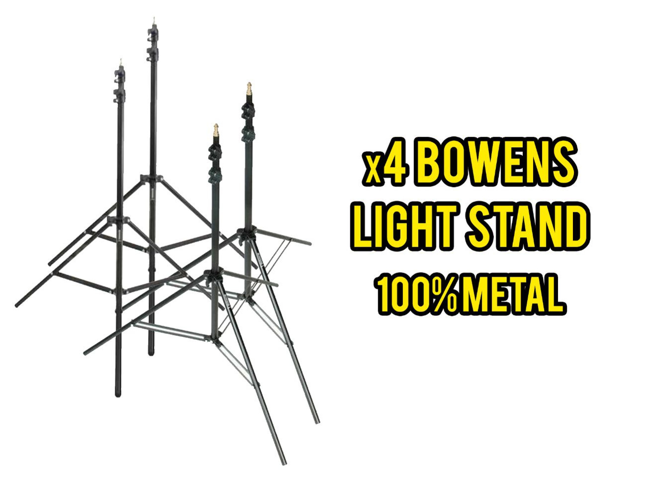 X4 bowens light stands