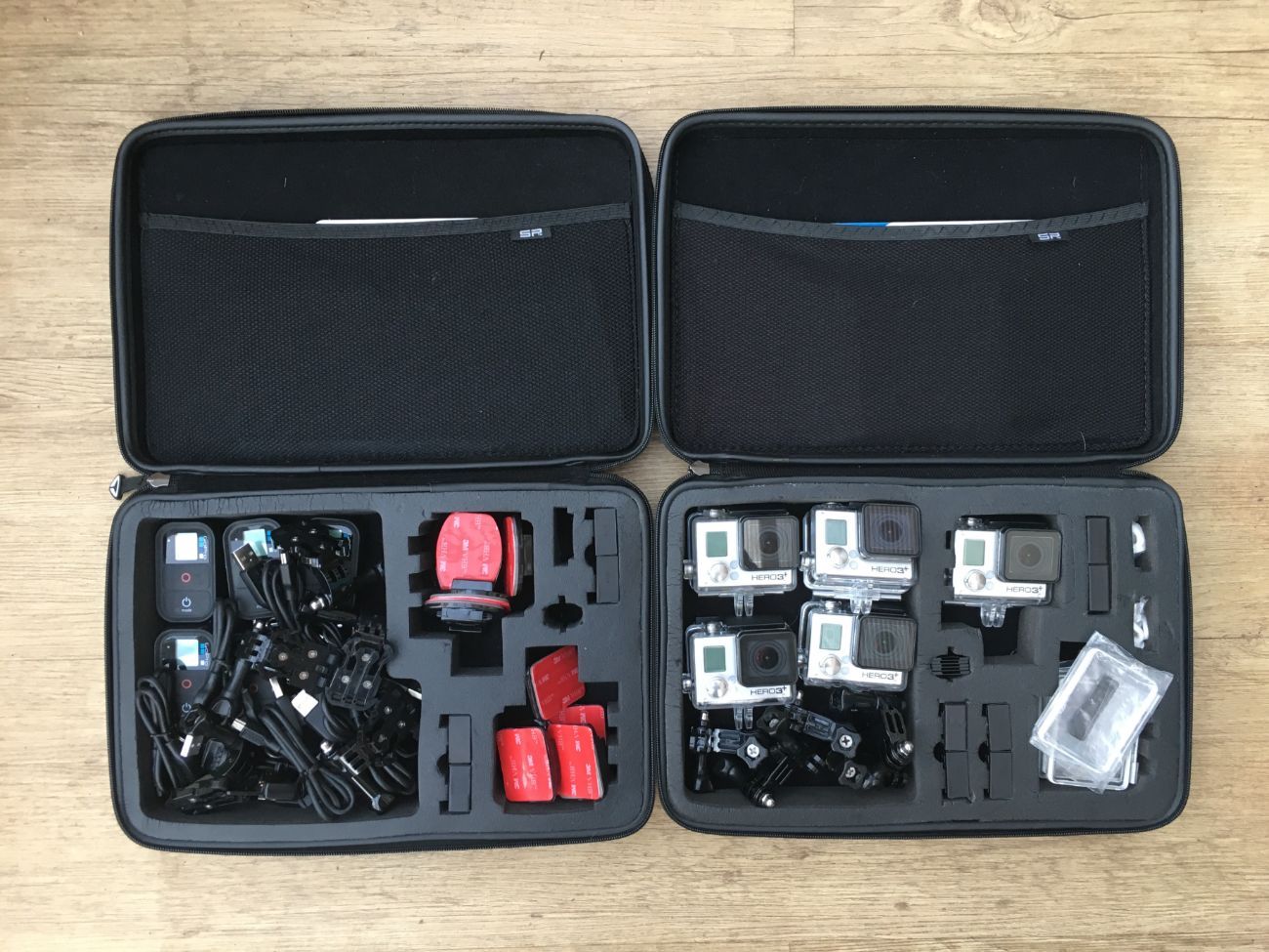 X5 gopro hero 3+ black cameras