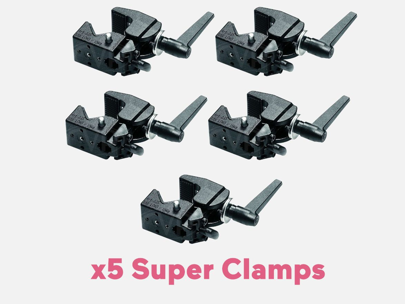 X5 manfrotto super clamps