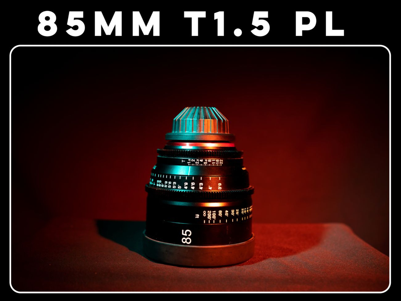 Xeen 85mm t1.5 pl mount cine prime lens