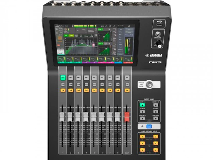 Yamaha dm3 digital mixer with dante