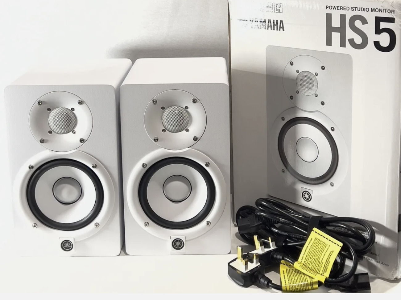 Yamaha hs5 studio monitor - pair (white)