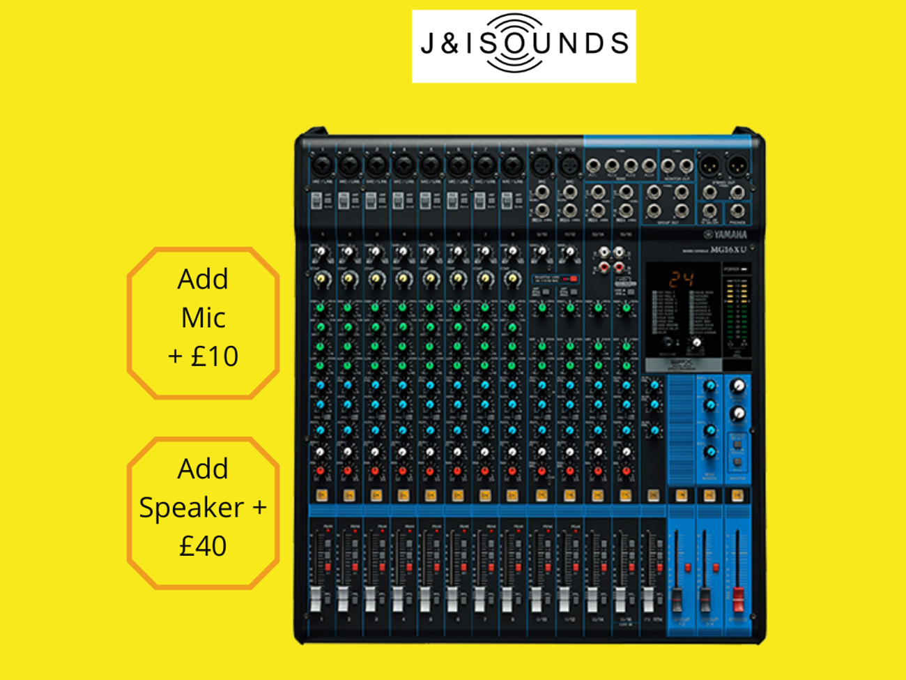 Yamaha mg16xu analog usb mixer (ideal for bands/stage)