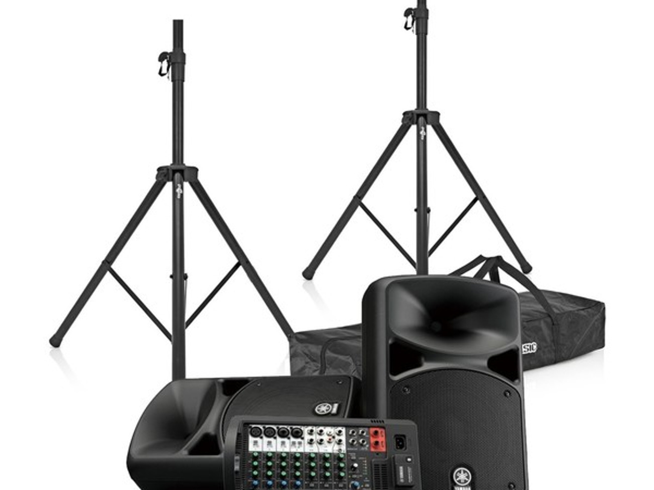 Yamaha stagepas 600 pa - mixer + bluetooth with stands 