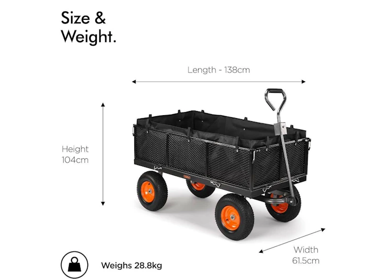Yard cart, dolly, truck, wagon, trolley, 600kg load