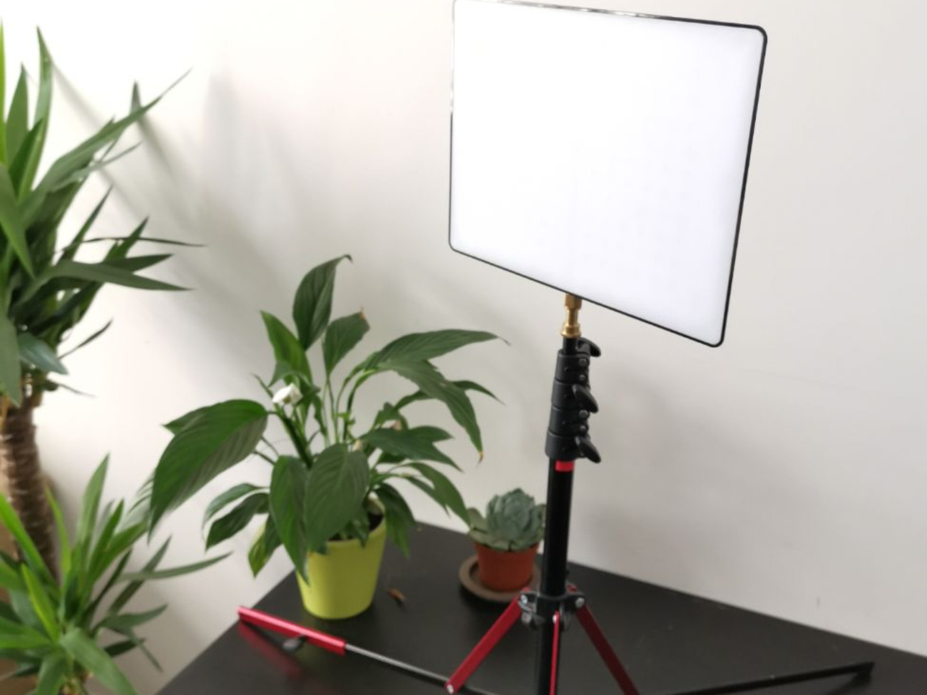 Yn600 air pro led video light & manfrotto nanopole stand
