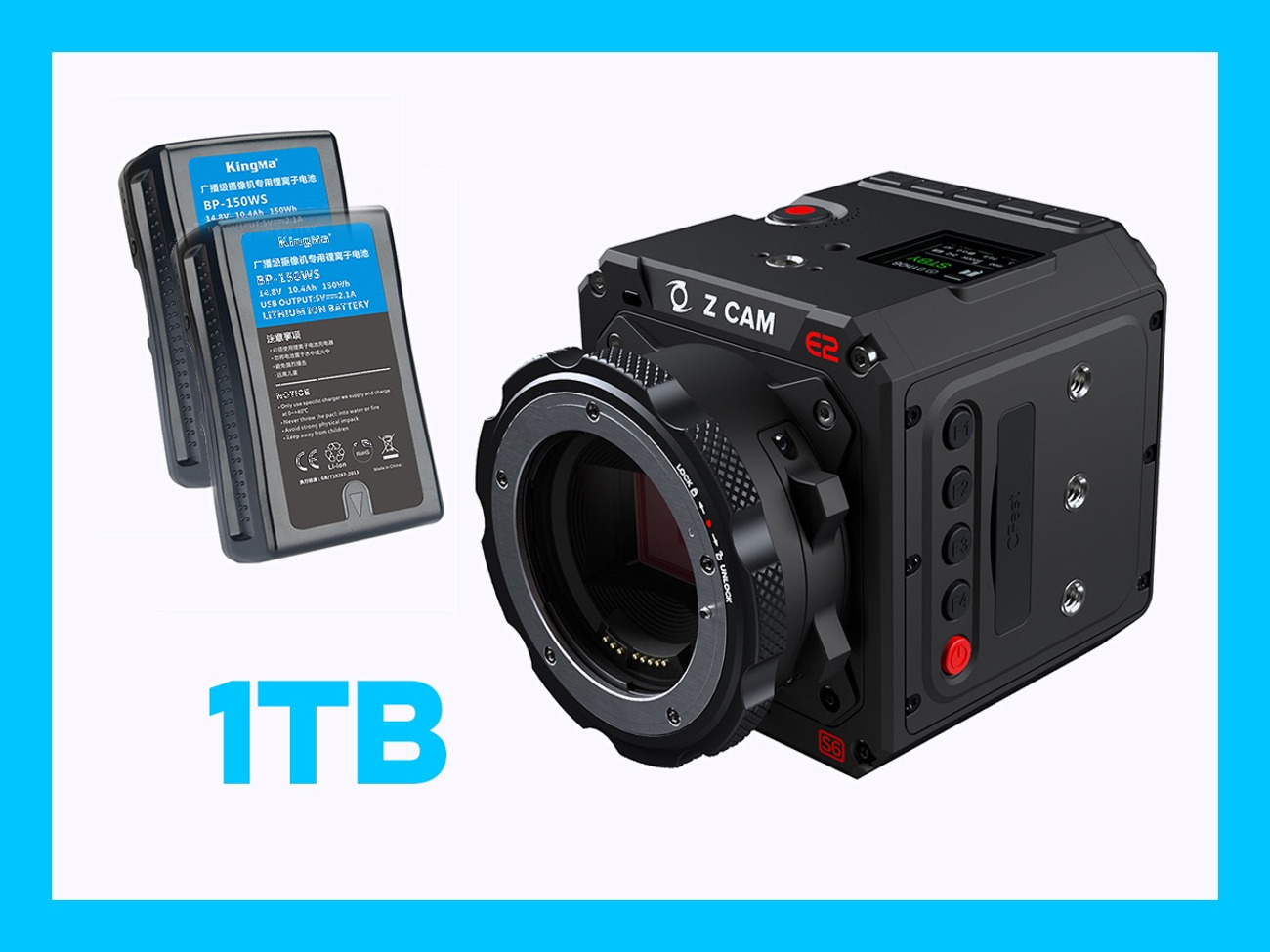 Z cam s6 6k cinema camera 1tb drive