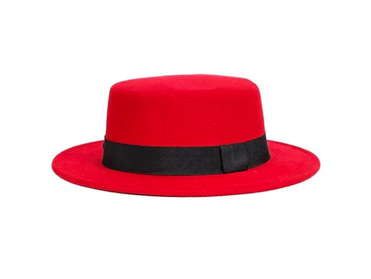 Z35b red pork pie hat