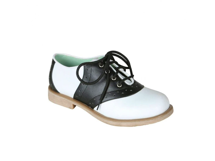 Z45 black and white saddle shoes