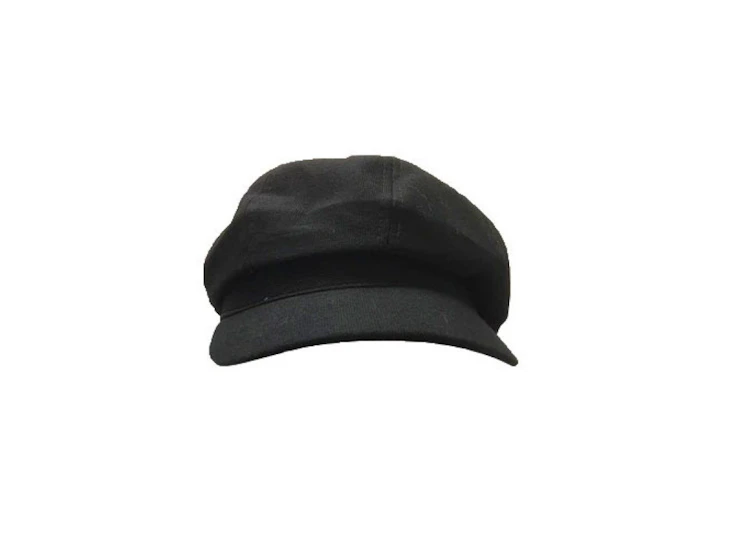 Z93 black corduroy newsboy cap