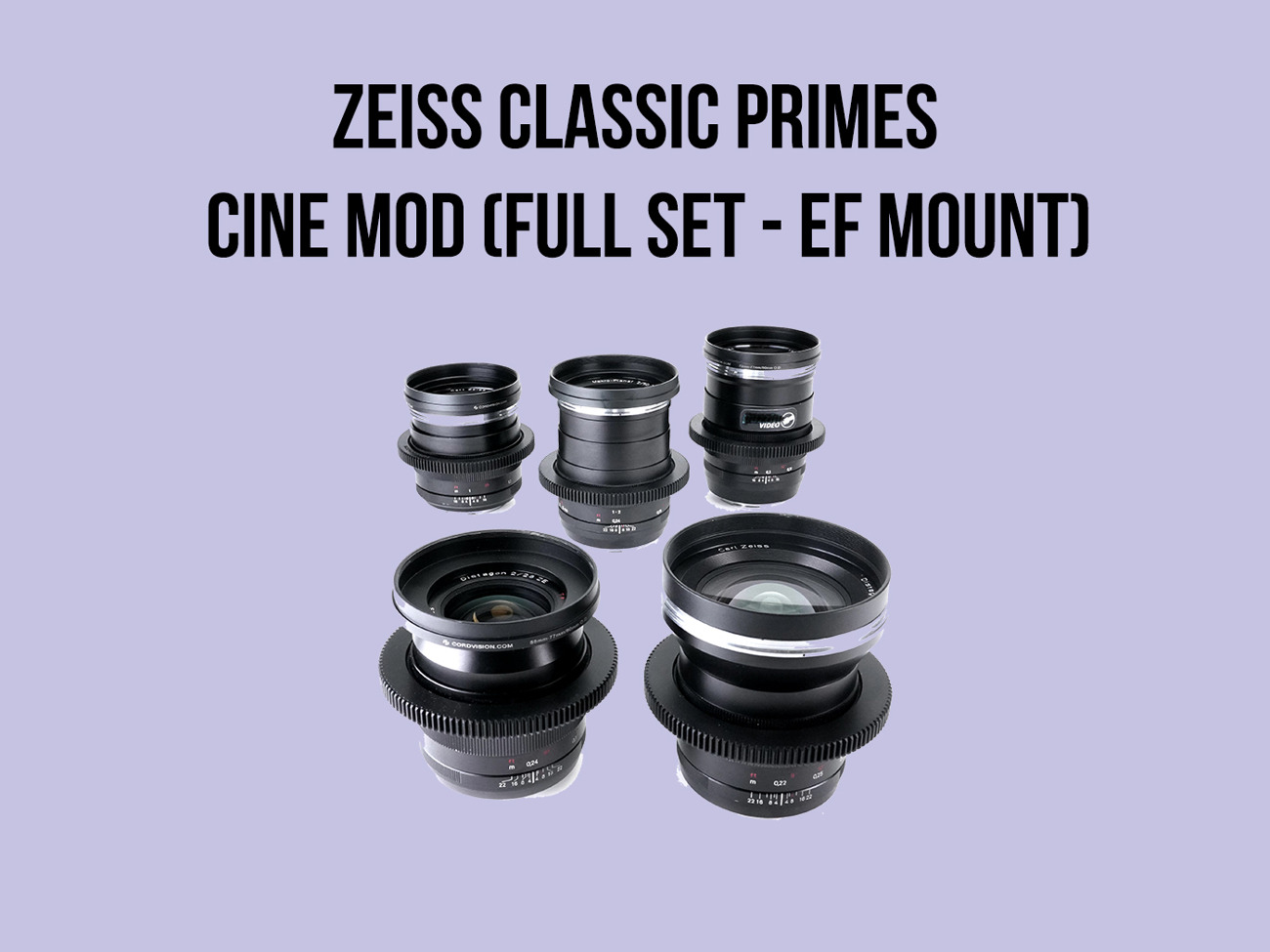 Zeiss Classic ZE レンズセット (Cine-mod) Zeiss ZF.2 EF Cine-Mod FF Lenses — Greenwood Cinema Rentals | NYC