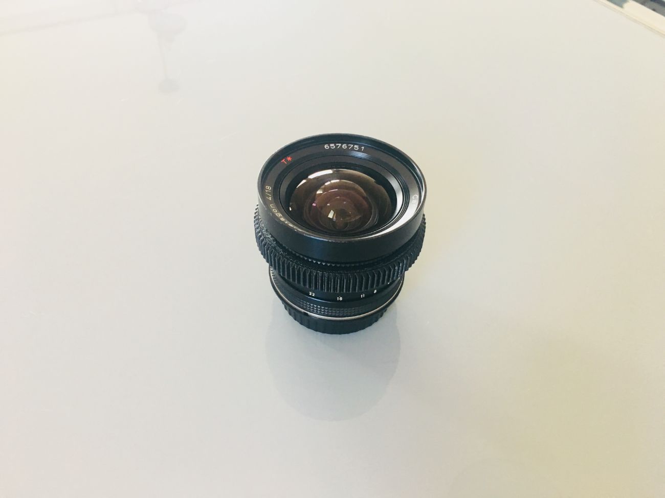 Vintage zeiss contax 18mm ef lens ef (canon) mount 
