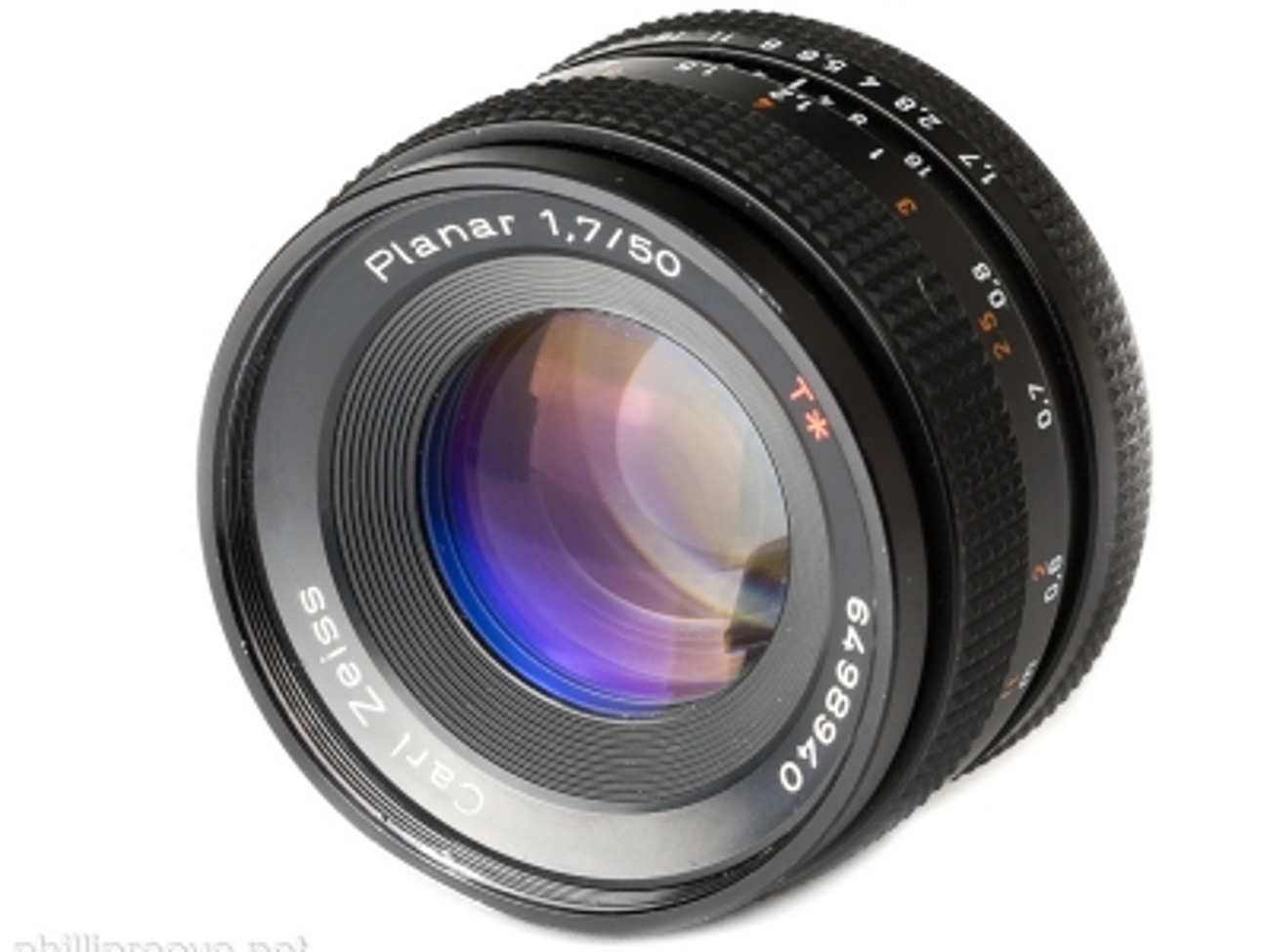 Zeiss contax 50mm 1.7 t* with ef conversion and declicked