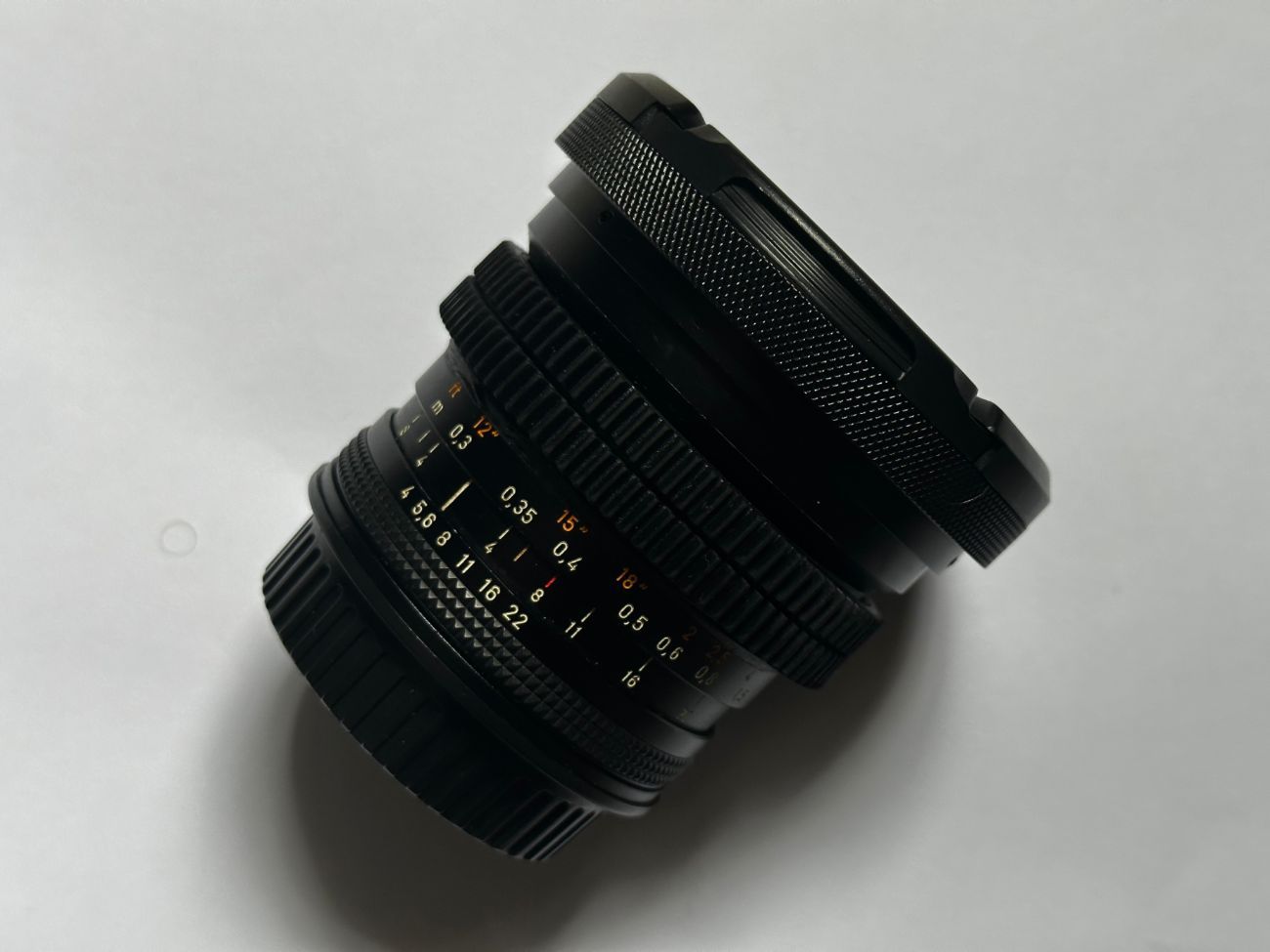 Contax zeiss distagon t* 18mm t4 cine-modded lens (ef mount)