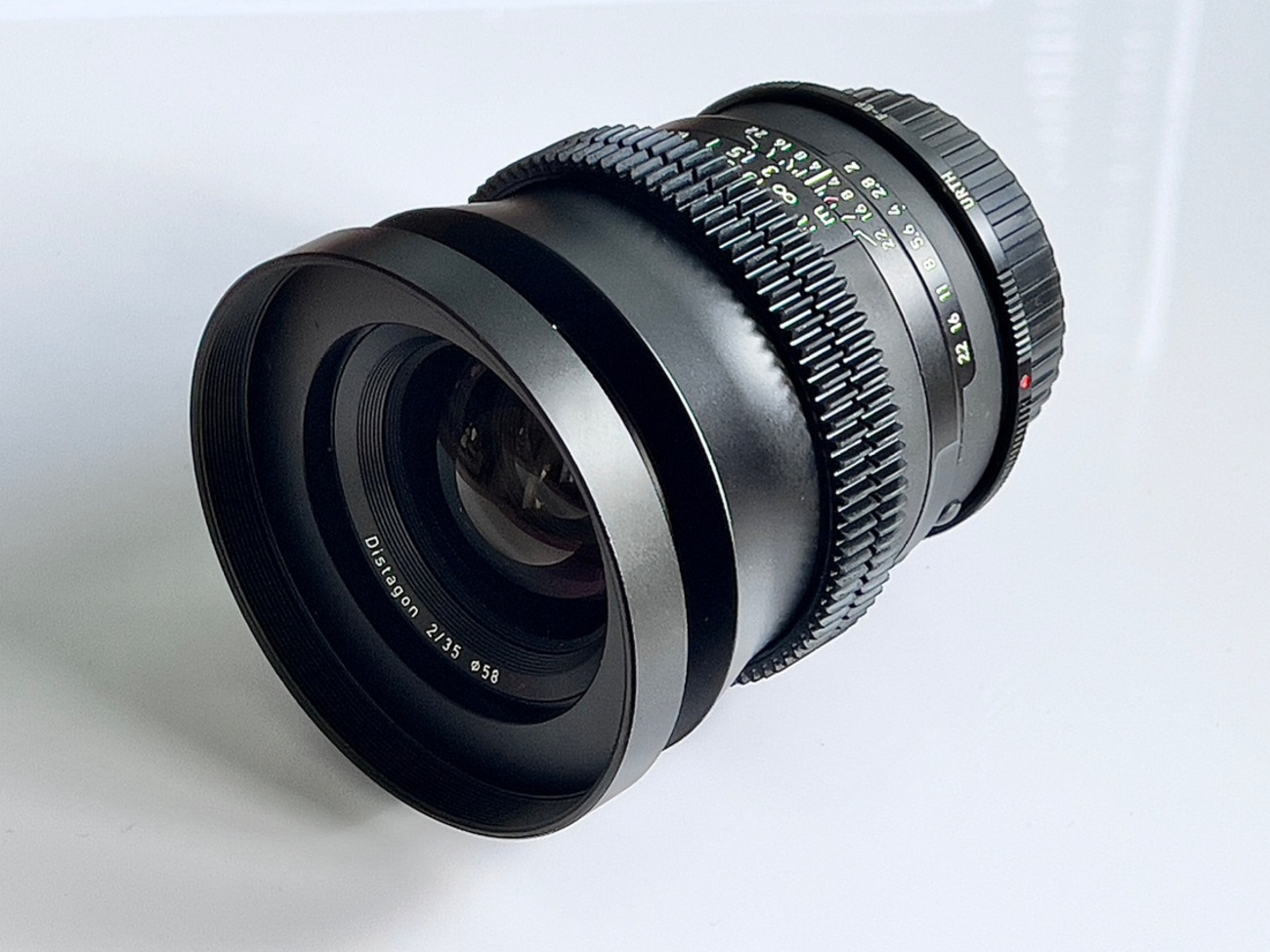 Zeiss milvus 35mm f2 cine mod canon ef mount zf.2 nikon aperture focus gear
