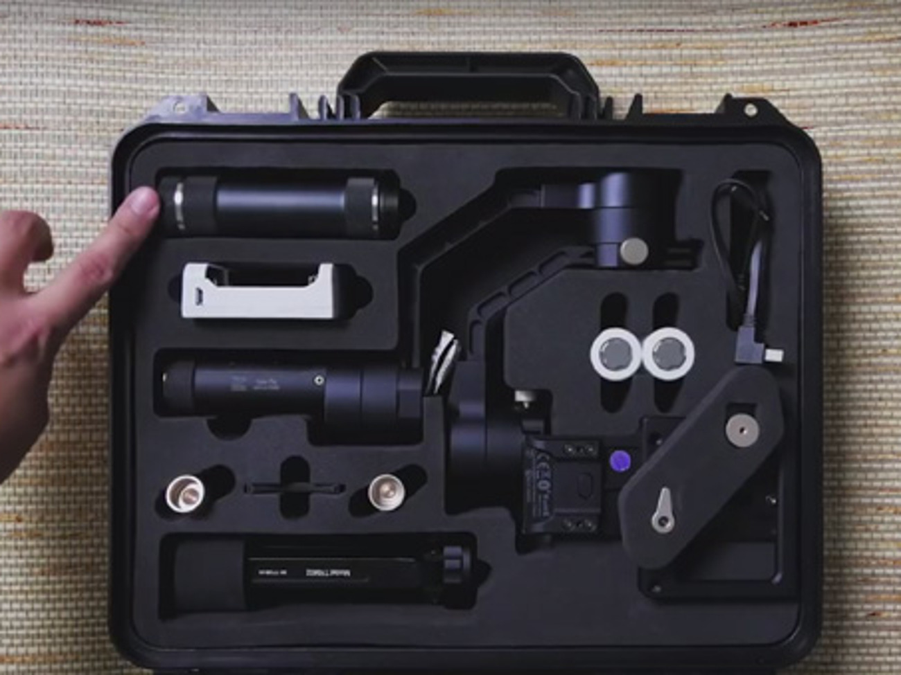 Zhiyun crane plus gimbal  (3-axis): can handle 2.5k
