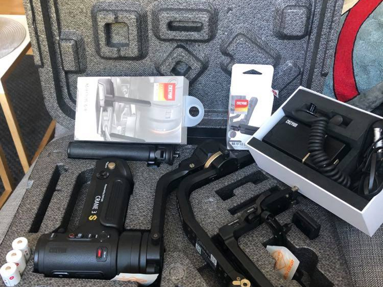 Zhyun crane 3s procrane 3s full kit with wireless follow focus and video transitter