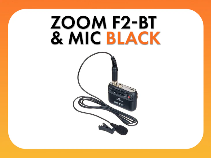 Zoom f2-bt (black) with lapel mic
