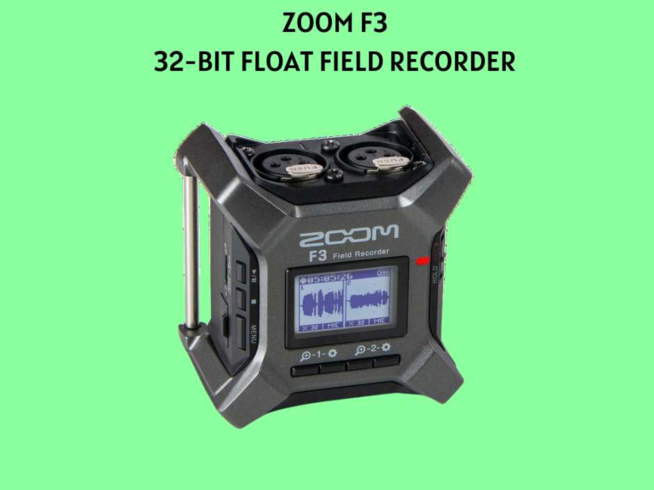 Zoom f3 32-bit float field recorder w/ sandisk 32gb microsd