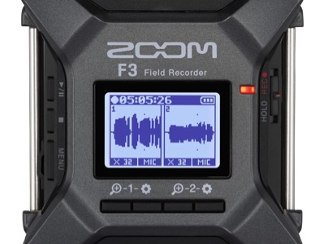 Zoom f3 portable 32bit float audio sound recorder