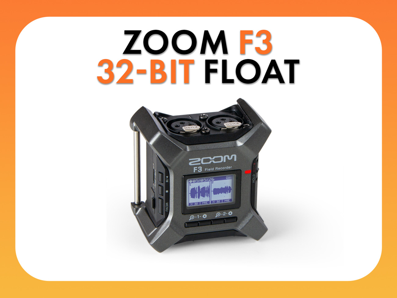 Zoom f3 recorder