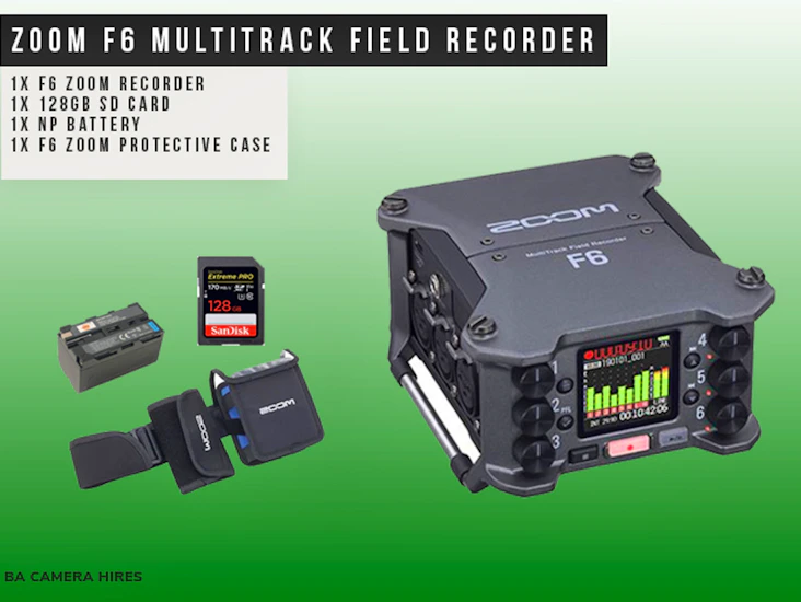 Zoom f6 multi track field recorder (32-bit float recording)