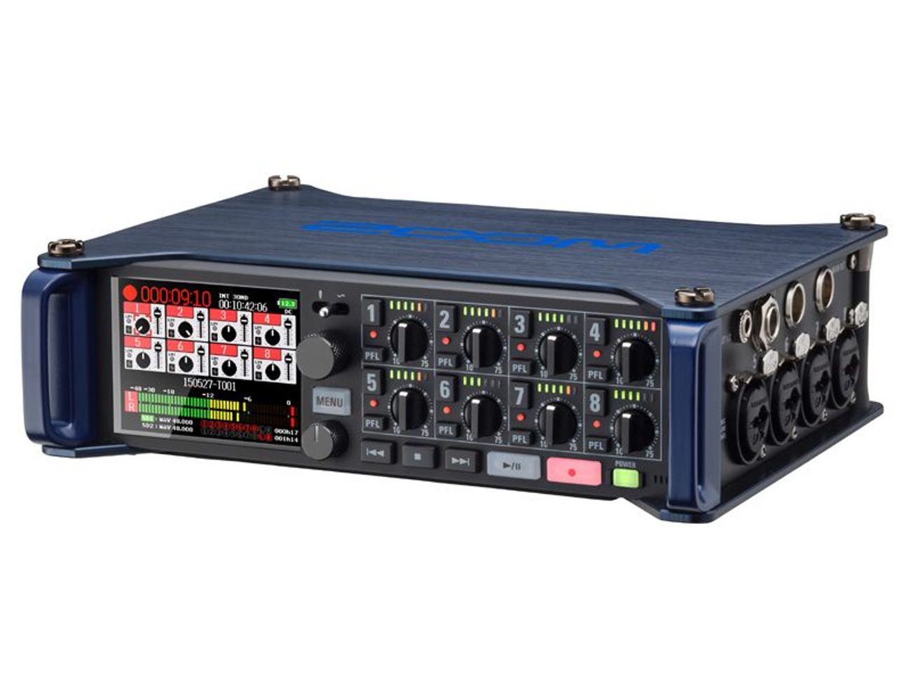 Zoom f8n 8 track field recorder (+8300mah battery)
