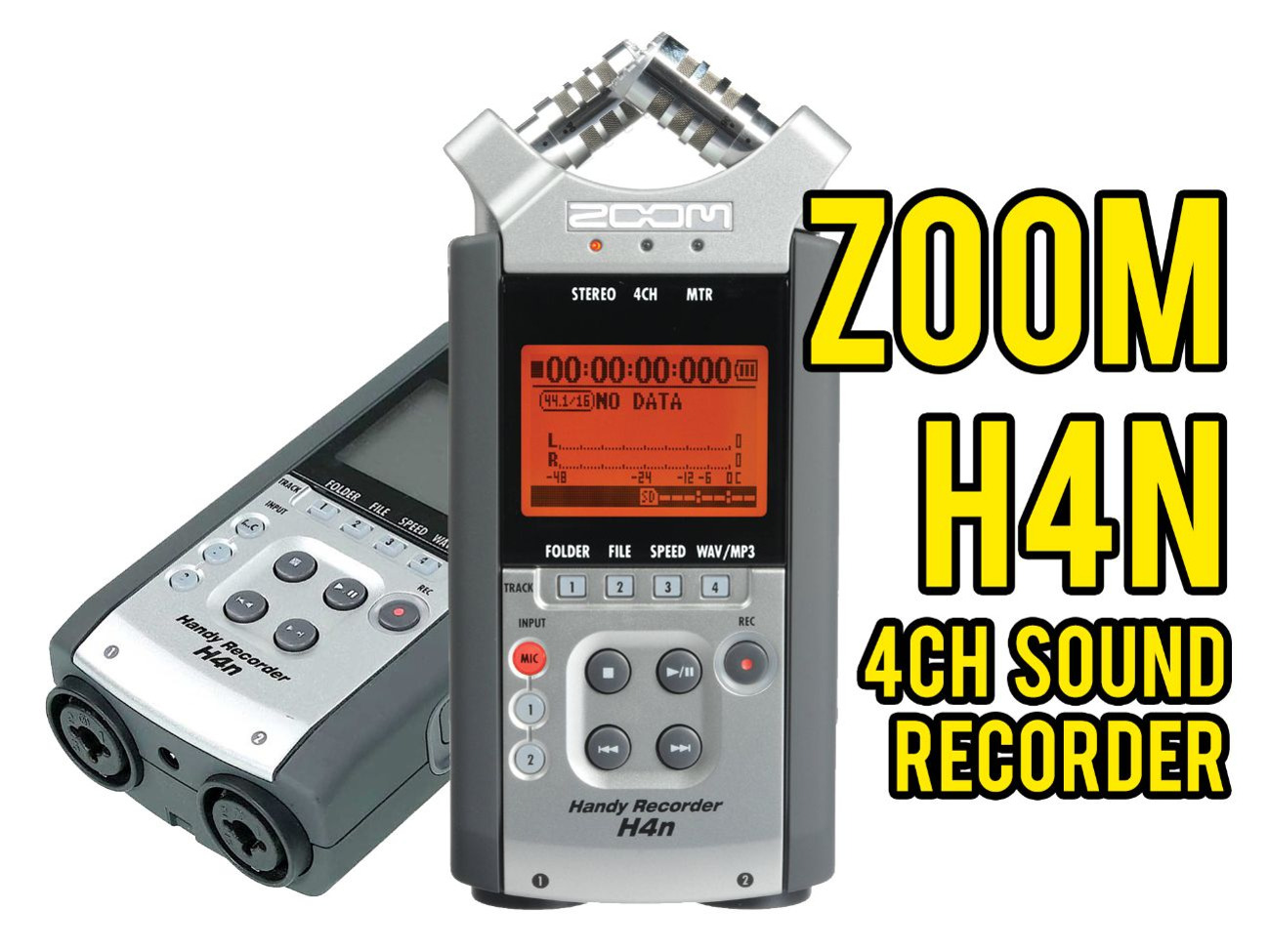 Zoom h4n - 4 channel sound recorder with xlr & 3.5mm inputs