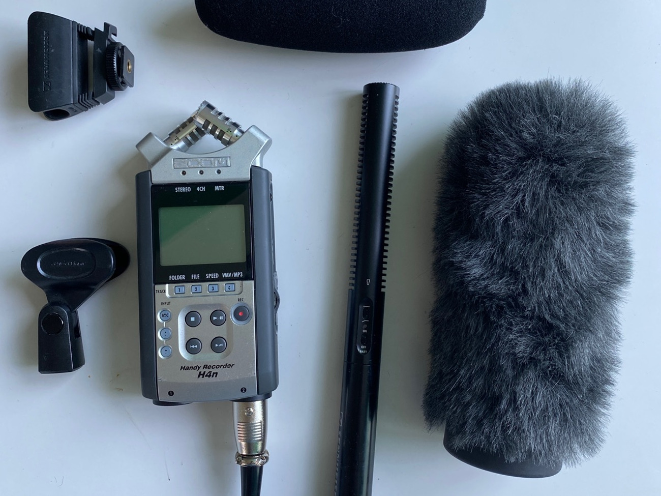 Zoom h4n recorder & shotgun mic 